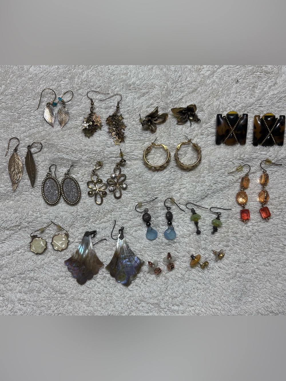 Lot of vintage pierced earrings